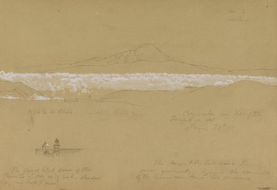 Cayambé, mañana, desde el Templo del Sol, Quito de Frederic Edwin Church
